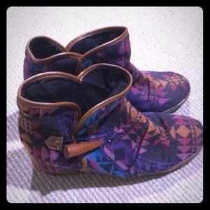 Multi colored wedge booties by Aldo size 8.5